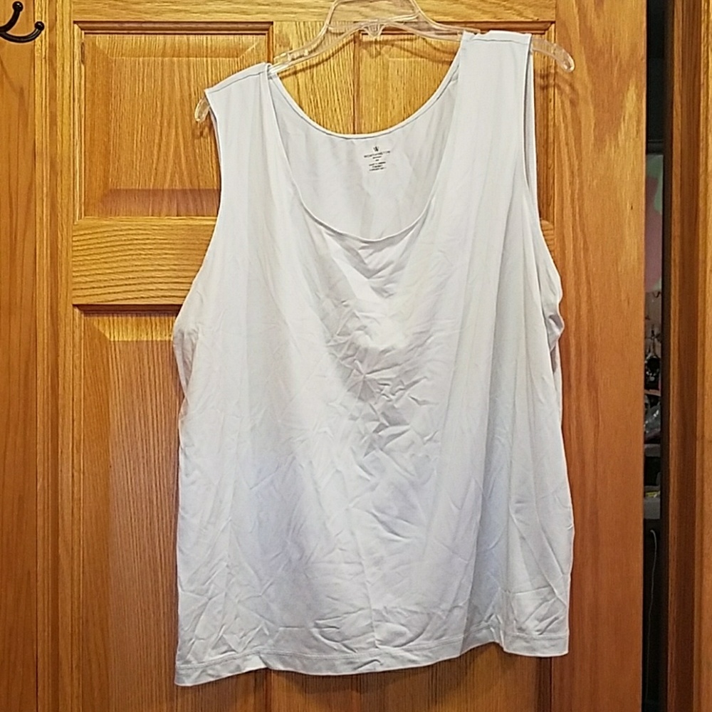 White cami tank top